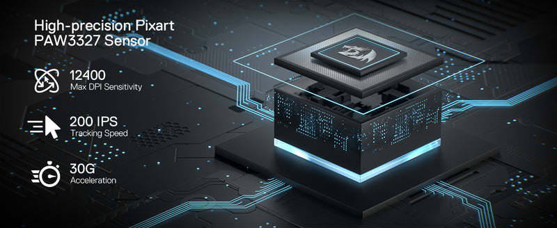 Redragon M908 RGB Backlight LED USB Wired Gaming Mouse 18 Programmable Mouse Buttons 12400 DPI