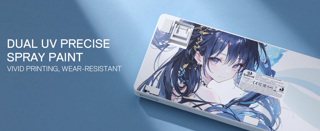 Redragon K707 PRO SE 80% Wireless Gasket RGB 3-Modes 87 Keys Gaming Mechanical Hot-Swap Keyboard, Mint Mambo Switch