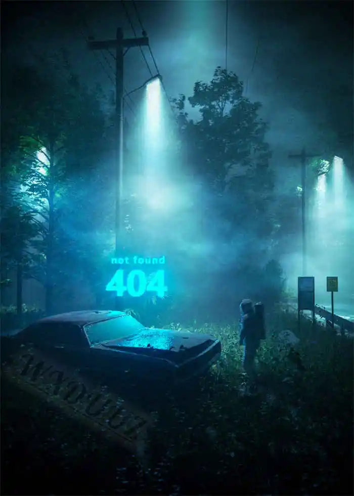 Neon Night City Landscape 80s Retro Cyberpunk Car Posters for Room Aesthetic Painting Canvas Print Home Art Wall Decor Pictures
