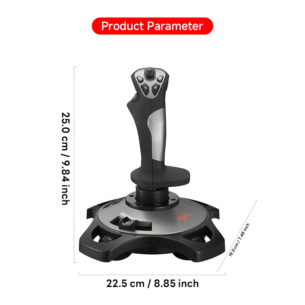 PXN-2113 Pro Joystick Flight Simulator Gamepad Controller PC Flight Simulation Cockpit Stick for PC/Desktop Game Accessories