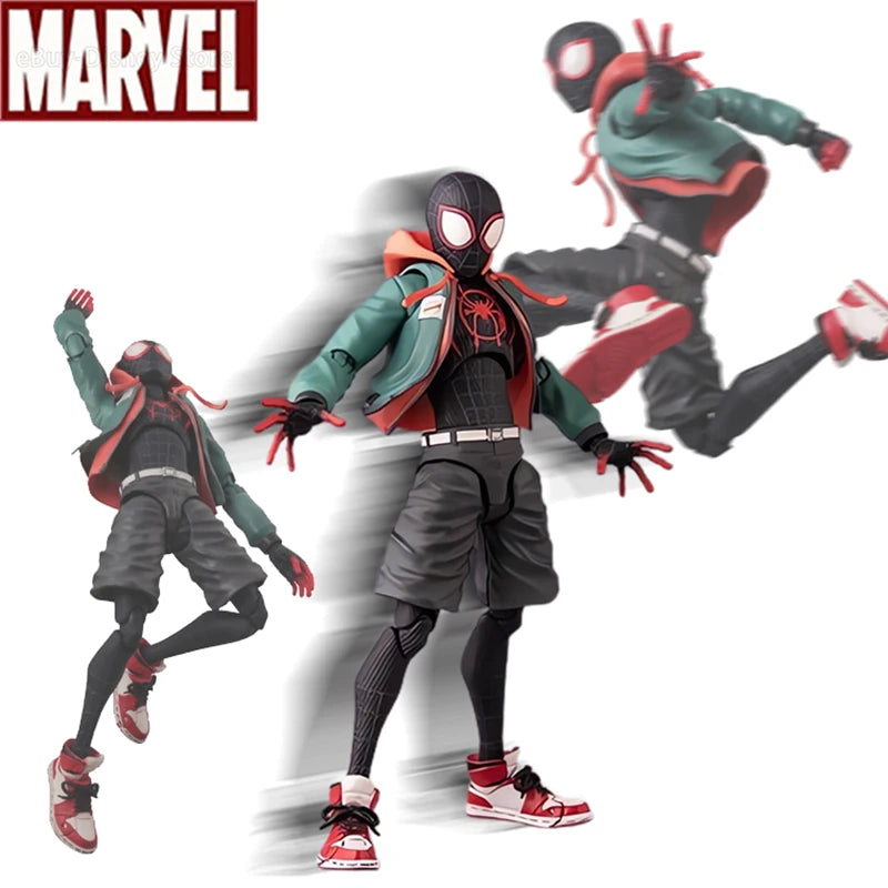 Sv Action Spiderman Miles Morales Action Figure Collection Sentinel Marvel Spider-Man Into the Spider Verse Figures Model Toys