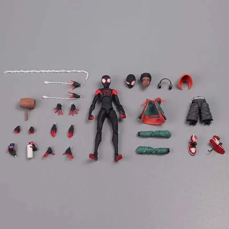 Sv Action Spiderman Miles Morales Action Figure Collection Sentinel Marvel Spider-Man Into the Spider Verse Figures Model Toys