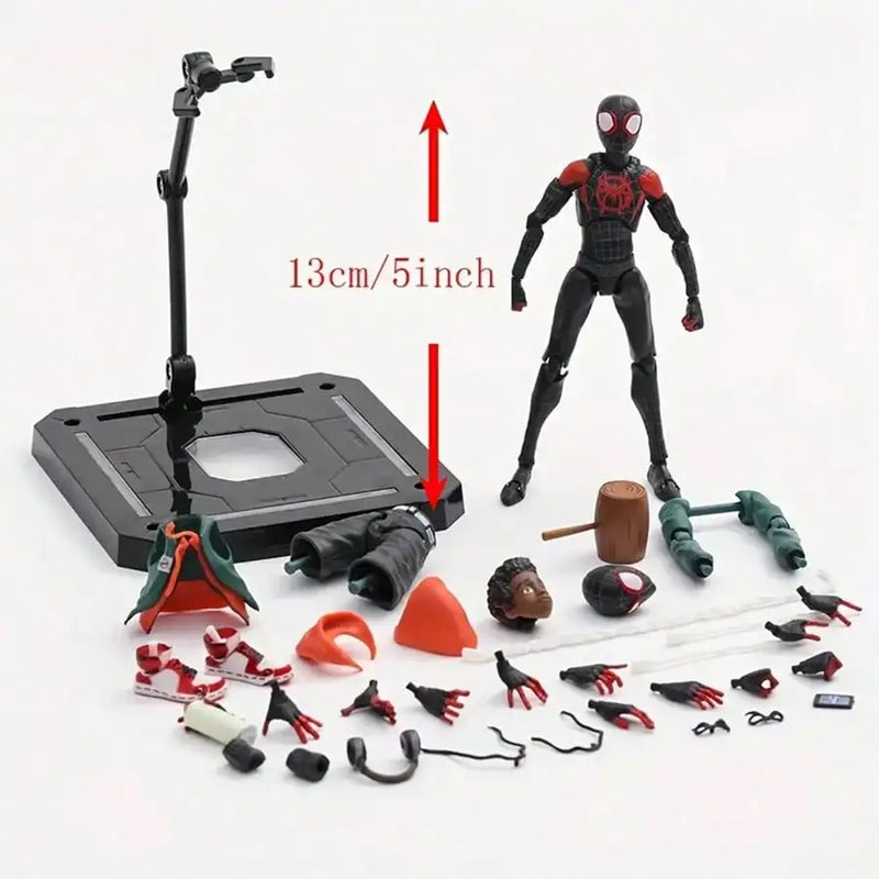 Sv Action Spiderman Miles Morales Action Figure Collection Sentinel Marvel Spider-Man Into the Spider Verse Figures Model Toys