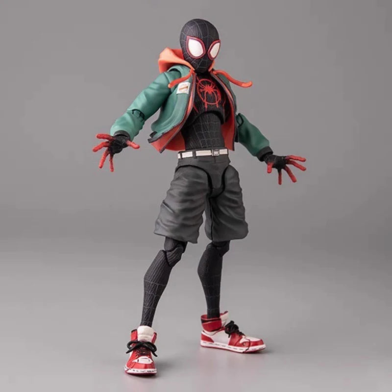 Sv Action Spiderman Miles Morales Action Figure Collection Sentinel Marvel Spider-Man Into the Spider Verse Figures Model Toys