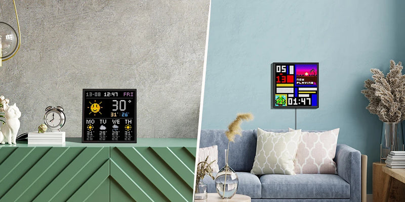 Divoom Pixoo 64 WiFi 64 X 64 LED Panel  for Gaming Room Decoration Pixel Art Display WiFi Cloud Digital Frame with APP Control,