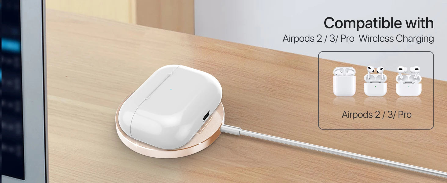 Magnetic Wireless Charger Induction 20W Fast Charging Station For iPhone 15 14 13 12 11 Pro Max X XS XR 8 Plus Phone Airpods Pro