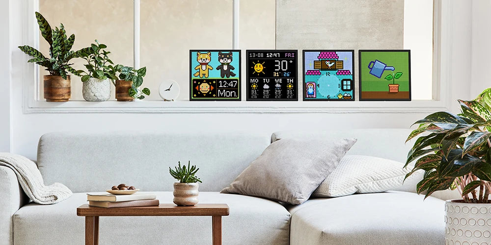 Divoom Pixoo 64 WiFi 64 X 64 LED Panel  for Gaming Room Decoration Pixel Art Display WiFi Cloud Digital Frame with APP Control,