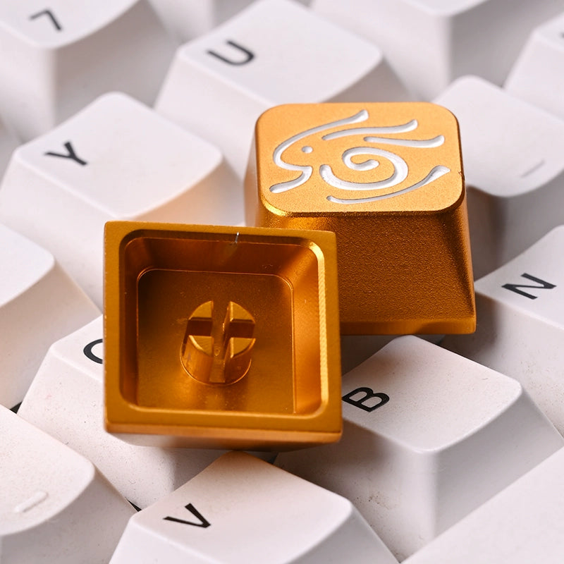 1pc Zinc Aluminium Alloy Key Cap Mechanical Keyboard keycap for CSGO OW Dota 2 PUBG WOW LOL R4 Height Stereoscopic relief