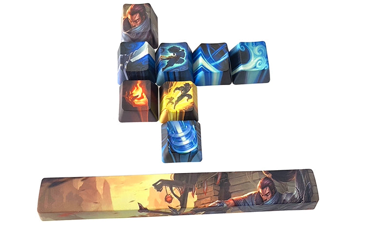 1 Set LOL Keycaps For MX Switch PBT 5 Sides Dye Subbed Keycap All Champions Can Be Customized OEM Cherry XDA Profile Key Cap