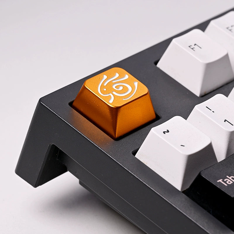 1pc Zinc Aluminium Alloy Key Cap Mechanical Keyboard keycap for CSGO OW Dota 2 PUBG WOW LOL R4 Height Stereoscopic relief