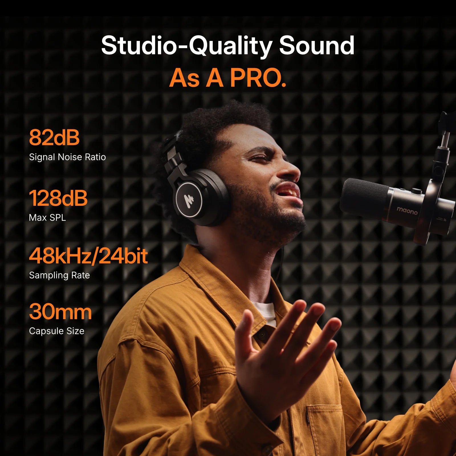 maono PD200WS Hybrid Wireless Microphone for Phone PC XLR/USB Dynamic Microphone for Podcasting Gaming Live Streaming Recording