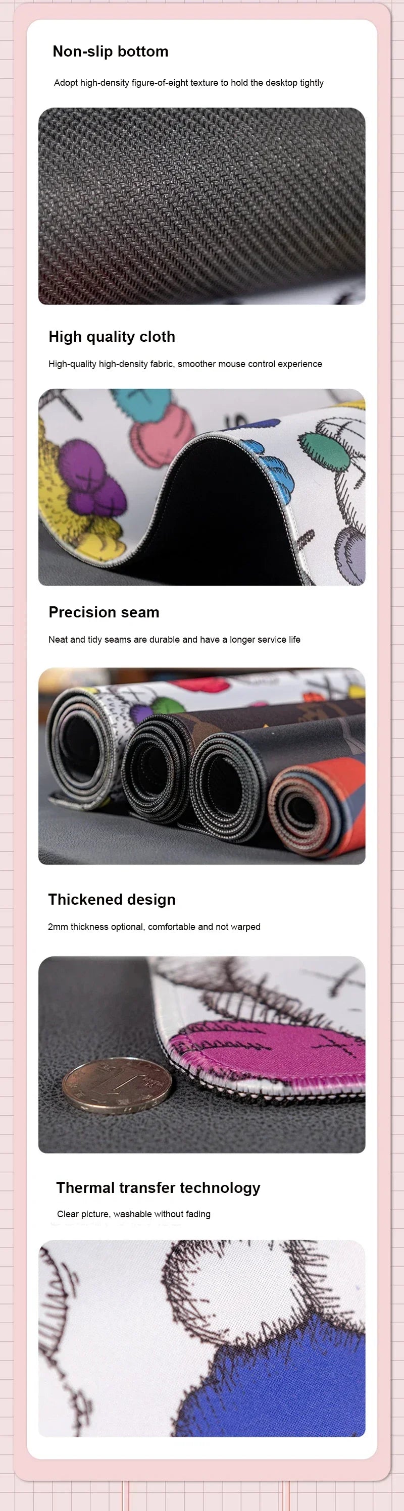 Toga Himiko Mouse Pad Game My Hero Academia Laptop Play Mat Extra Large Kawaii Anime Mousepad PC Gaming Accessories