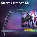 XLR/USB Dynamic Microphone Kit, PC Microphone for Streaming, Podcasting, Gaming, RGB, Mute and Noise Cancelling Function, Volume