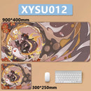 Anime Game Furina Neuvillette Mavuika Wanderer Raiden XXL Large Genshin Impact Mouse Pad Non-slip Keyboard Desk Mat Mousepad