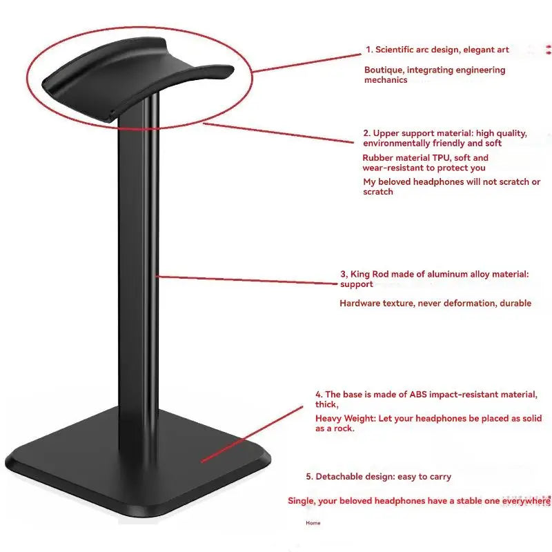 1pcs Universal Head Headphone Holder Plastic Headset Stand Desktop Rack Organizer Portable Earphones Bracket For Gaming Earphone