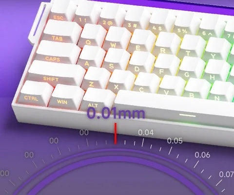 AKKO x Veekos Shine60 HE Magnetic Switch Keyboard 60% Rapid Trigger Keboard RT 0.01mm Snap Key Custom Keyboard for Esports Gamer