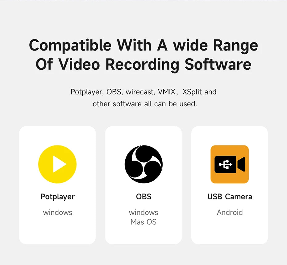Hagibis 4K HDMI-Compatible Video Capture Card Loop Out for Game Recording Live Streaming 1080P Grabber MS2131 for PS4/5 Switch