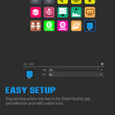 Visual Stream HAISEEN Dock Keyboard LCD Button 15Keys Live Content Creation Controller Customizable Windows/MacOS/Android/iOS