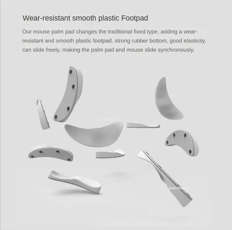 Ergonomic Mouse Pad Wrist Pad Silicon Gel Non-slip Streamline Wrist Rest Support Mat Computer Mousepad for Office Gaming PC