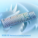 Redragon K556 SE RGB LED Backlit Wired Mechanical Gaming Keyboard, Aluminum Base, 104 Keys, Hot-Swap Linear Quiet Red Switch