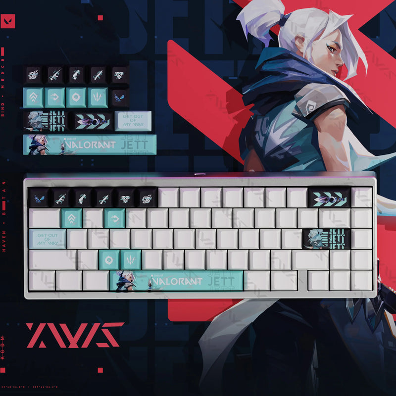 Valorant iso/clove Keyboard Keycaps Cherry Profile Keycap PBT Custom Gaming Key Caps for Mechanical Keyboards Accessories Gifts