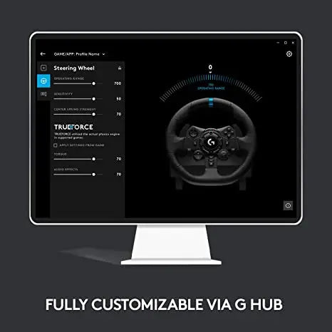 Original Logitech G923 Racing Wheel and Pedals for PC PS4 PS5 Racing Simulation Game Featuring Vibration Motor steering wheel