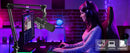 XLR/USB Dynamic Microphone Kit, PC Microphone for Streaming, Podcasting, Gaming, RGB, Mute and Noise Cancelling Function, Volume