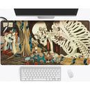 Ukiyoe Skull Japanese  large size  bedroom learning  Anime Mouse keyboard accessories  table mat   playmat  Pad