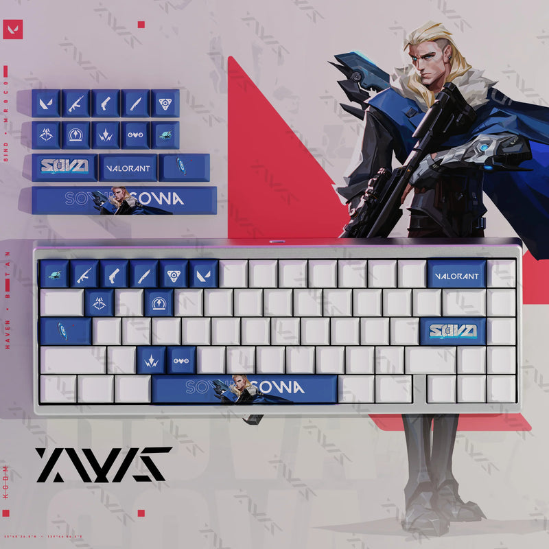 Valorant iso/clove Keyboard Keycaps Cherry Profile Keycap PBT Custom Gaming Key Caps for Mechanical Keyboards Accessories Gifts