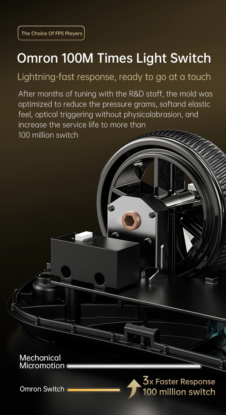 Wireless 8K Attack Shark R11 Ultra Gaming Mouse Carbon Fiber PAW3950MAX Sensor 42000DPI OMRON 100M Switch