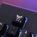 1pc Zinc Aluminium Alloy Key Cap Mechanical Keyboard keycap for CSGO OW Dota 2 PUBG WOW LOL R4 Height Stereoscopic relief