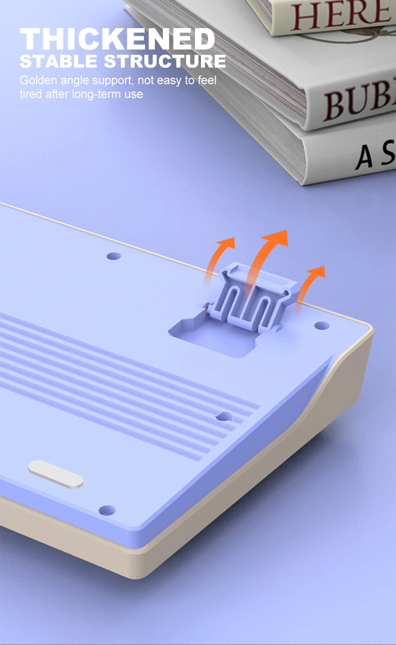 Dual Bluetooth Mechanical Keyboard Dual Modes BT5.0 2.4G Wireless Keyboard RGB Backlight Gaming Keyboard For  PC Laptop Tablet