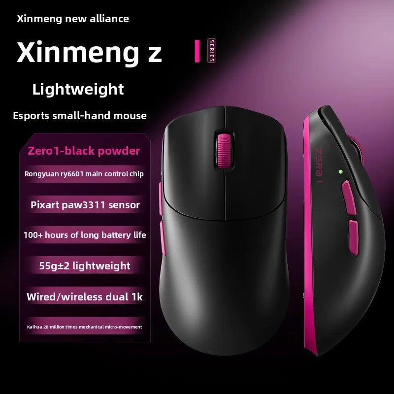 Xinmeng ZERO1 Lightweight Wireless Gaming Mouse | Tri-Mode, Low Latency & Long Battery Life