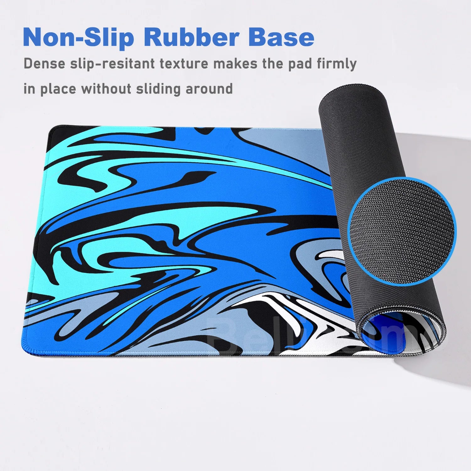 Strata Liquid Mousepad Large Gaming Keyboard Extended Pads Purple and Black Mouse Mat Topographic Mouse Pad PC cabinet Deskmat