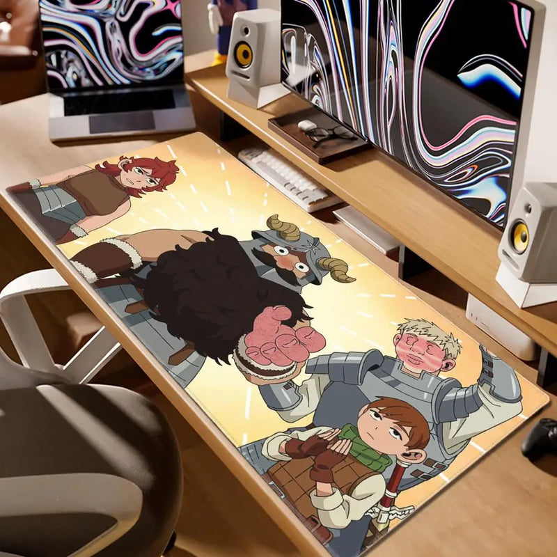 Delicious In Dungeon Mousepad 80x30cm XL Lockedge Office Computer Desk Mat Table Keyboard Big Mouse Pad Laptop Cushion Bedroom