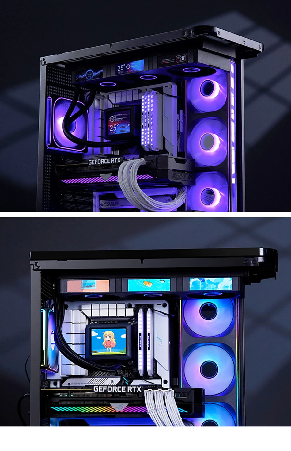 Jonsbo TF3-360SCW Water Cooled Radiator Screen Display ARGB Integrated 360 AIO CPU Liquid Cooling TF3-360SC LGA115X 1700 AM4AM5