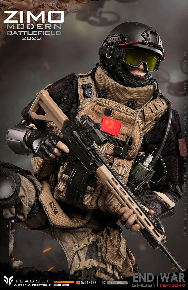 ViiKONDO 1/6 Flagset FS 73033 Ghost Action Figure Simon Riley End War COD Army Men 12inch Special Toy Model Full Set Collection