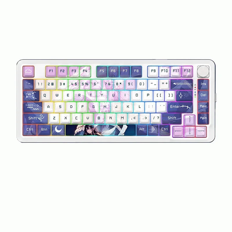 Redragon KS82 Pro Keyboard Three-Mode Mechanical Keyboard 82Keys Customized Hot Swap RGB Gasket E-Sports Pc Gaming Keyboard