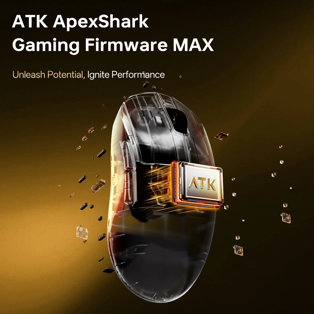 ATK A9 Air Ultimate Wireless Gaming Mouse Tri-Model Dual 8KHz PAW3950UItra 800mAh 42000DPI 750IPS Lightweight Ergonomic E-sports