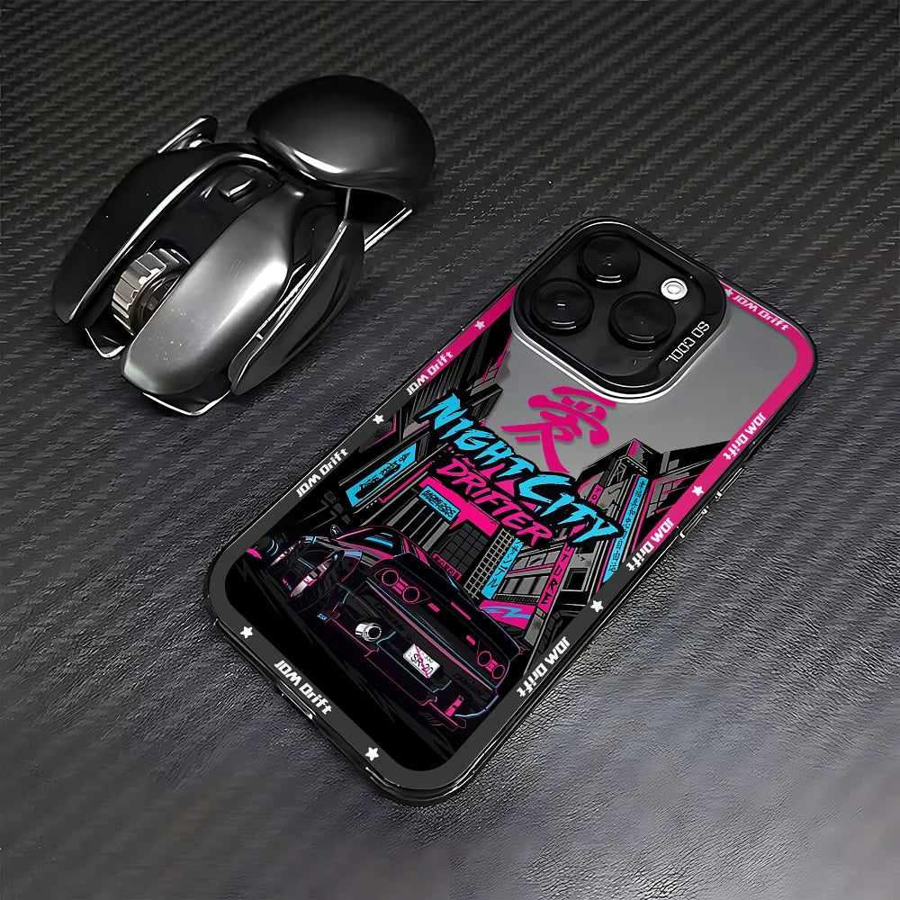 Tokyo Sports Racing JDM Drift Car Phone Case For iPhone 16 15 14 13 12 11 mini Pro Max X XR XSMAX 8 7 Plus Anti Fall Matte Cover