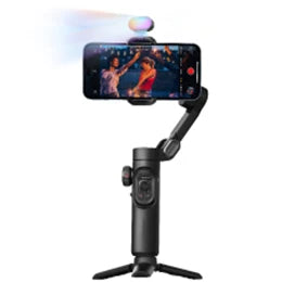 AOCHUAN Mini RGB Magnetic Fill Light 3-stop Brightness 7 Color Adjustment Gimbal LED Video Photography Light for Phone Selfie