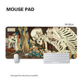 Ukiyoe Skull Japanese  large size  bedroom learning  Anime Mouse keyboard accessories  table mat   playmat  Pad