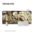 Ukiyoe Skull Japanese  large size  bedroom learning  Anime Mouse keyboard accessories  table mat   playmat  Pad