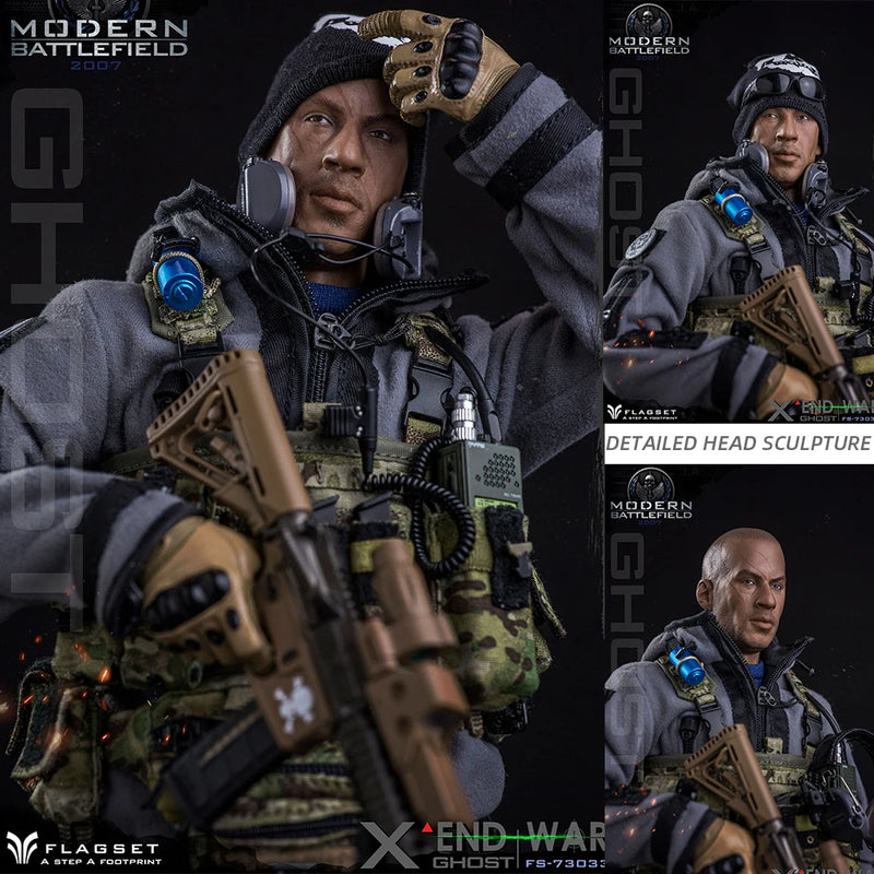 ViiKONDO 1/6 Flagset FS 73033 Ghost Action Figure Simon Riley End War COD Army Men 12inch Special Toy Model Full Set Collection