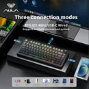 AULA F75 Wireless Game Mechanical Keyboard RGB Customized 75% Layout Side-engraving Gasket Mounted PBT Gradient Keycaps Keyboard
