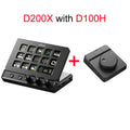 Ulanzi D200X All-in-One Creative Deck Studio Controller for Video/Photo Editing 8-in-1 Docking Station with Audio Jack 4K HDMI