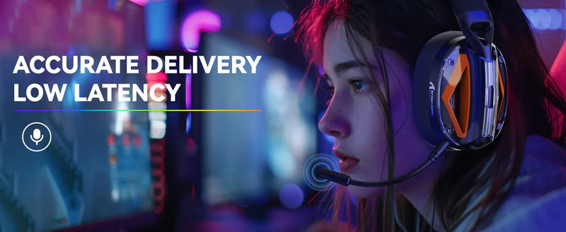 ATTACK SHARK L60 Ultra-Light Tri-Mode Gaming Headset Ultra-Light Tri-Mode Wireless Gaming Headset for PC/PS4/Xbox