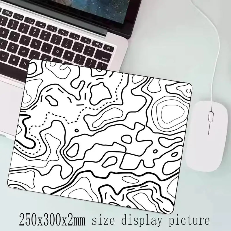 Fluid Mouse Pad Large Square Computer Office Game Table Mats Rubber Anti-slip Mousepads Small Decor Desk Pads Multiple Sizes