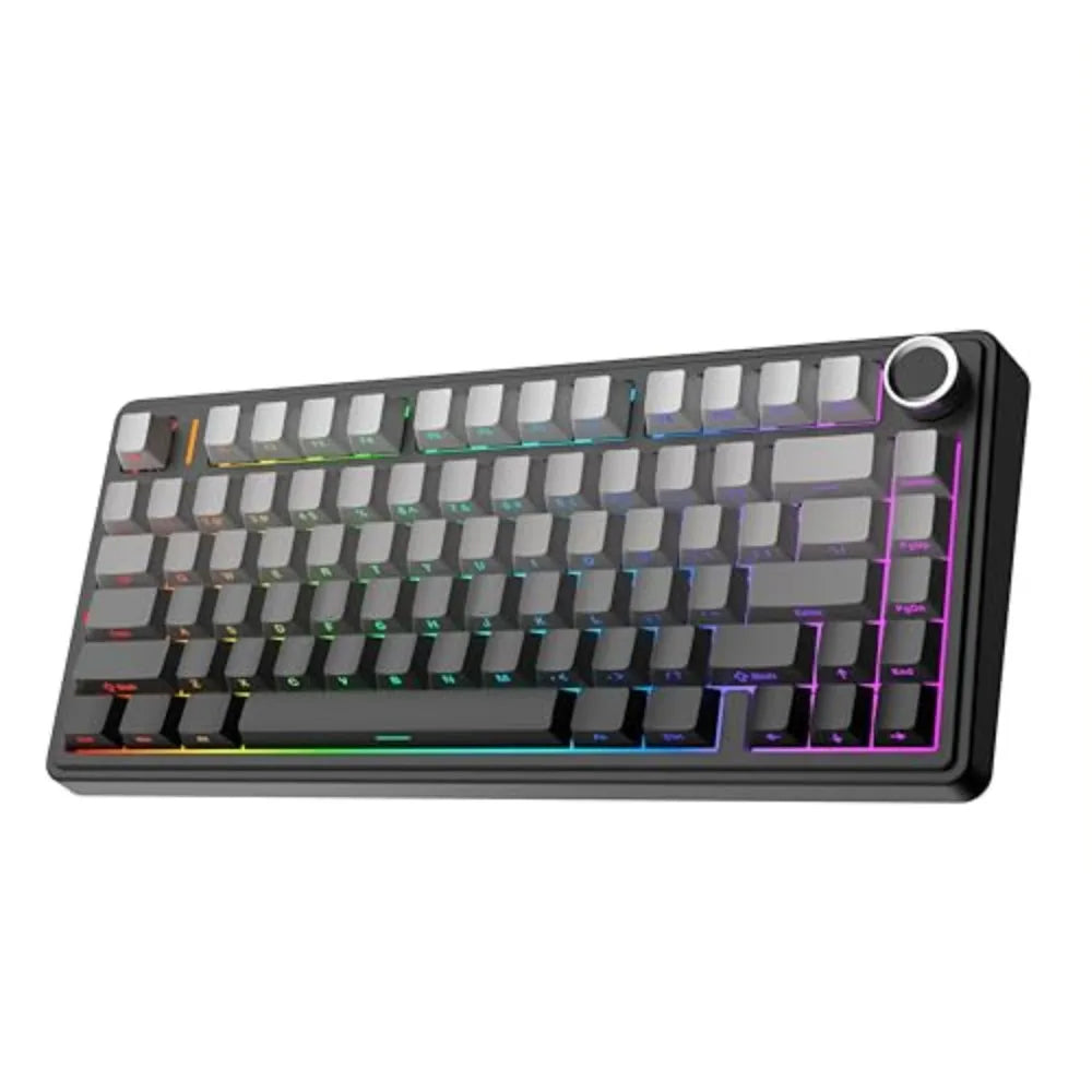 AULA F75 Wireless Mechanical Keyboard Hot Swappable,Pre-lubed Reaper Switches, 2.4GHz/Type-C/BT5.0, RGB Backlit Gaming Keyboards