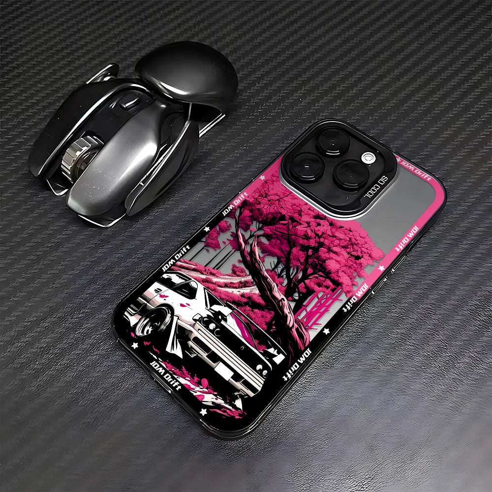 Tokyo Sports Racing JDM Drift Car Phone Case For iPhone 16 15 14 13 12 11 mini Pro Max X XR XSMAX 8 7 Plus Anti Fall Matte Cover
